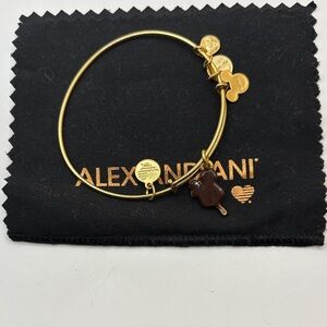 Alex and Ani Gold Mickey Ice Cream Charm Bangle